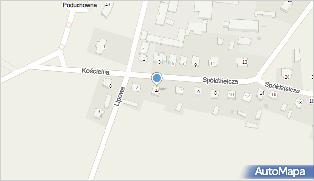 Sterdyń, Spółdzielcza, 2a, mapa Sterdyń
