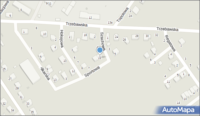 Stęszew, Sportowa, 11, mapa Stęszew