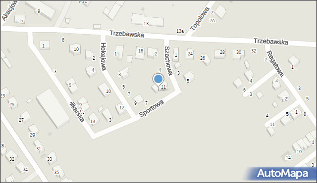 Stęszew, Sportowa, 9, mapa Stęszew