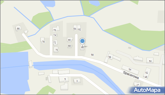 Straszyn, Spacerowa, 60, mapa Straszyn