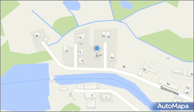 Straszyn, Spacerowa, 68, mapa Straszyn