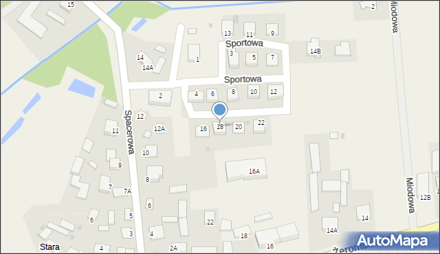 Strawczyn, Sportowa, 18, mapa Strawczyn