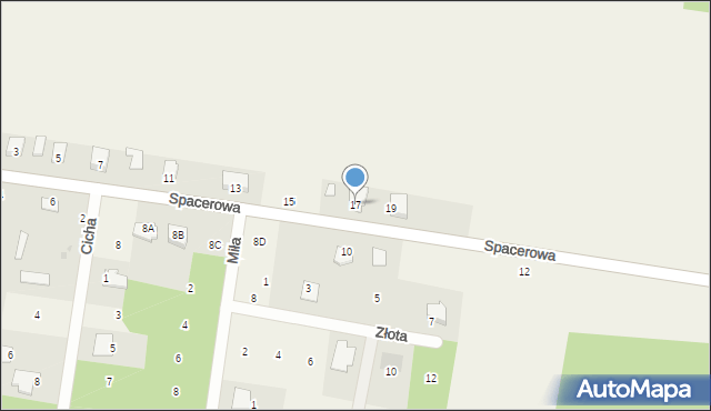 Stromiec, Spacerowa, 17, mapa Stromiec