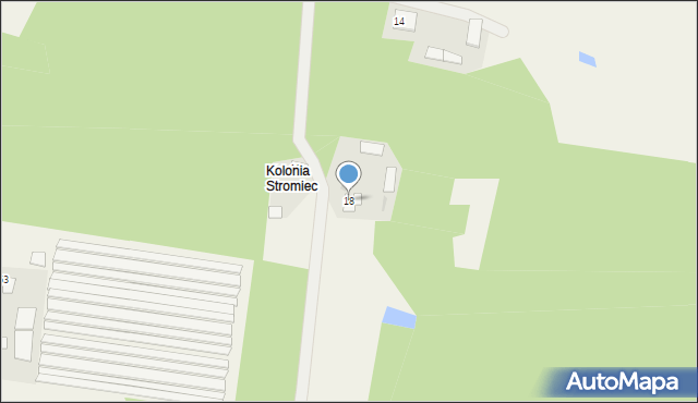 Stromiec, Spacerowa, 18, mapa Stromiec