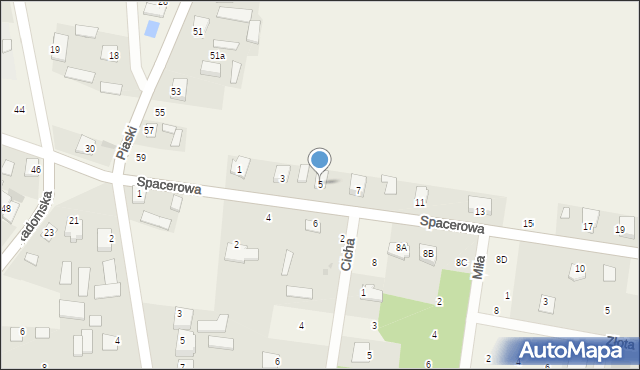 Stromiec, Spacerowa, 5, mapa Stromiec