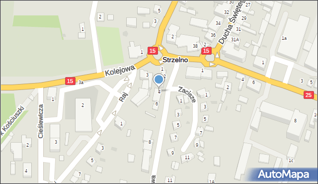 Strzelno, Sportowa, 4, mapa Strzelno