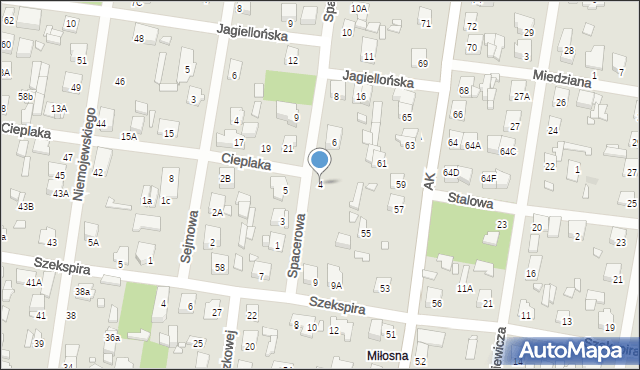 Sulejówek, Spacerowa, 4, mapa Sulejówek