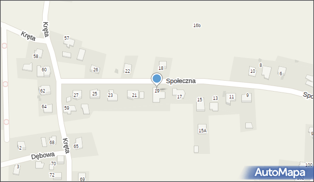 Świerczyniec, Społeczna, 19, mapa Świerczyniec