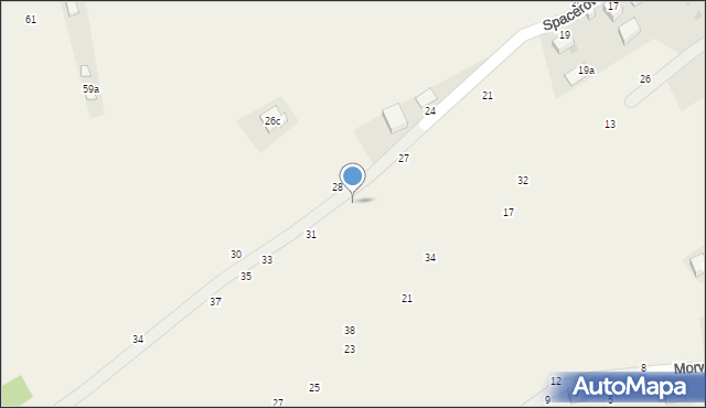 Świnna, Spacerowa, 29, mapa Świnna