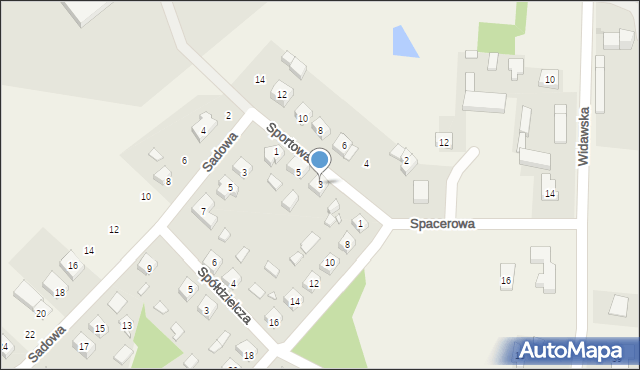 Szadkowice-Ogrodzim, Sportowa, 3, mapa Szadkowice-Ogrodzim