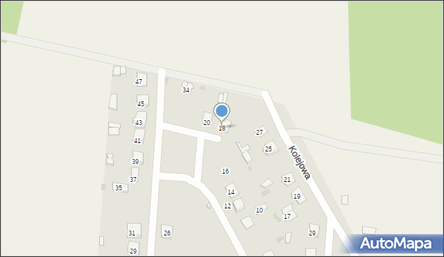 Szczebrzeszyn, Spacerowa, 18, mapa Szczebrzeszyn