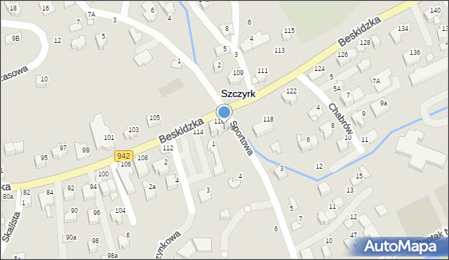 Szczyrk, Sportowa, 2, mapa Szczyrk