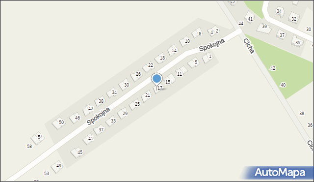 Szczytniki, Spokojna, 19, mapa Szczytniki