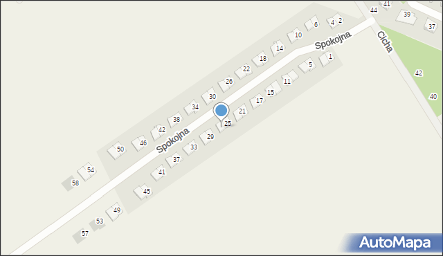 Szczytniki, Spokojna, 27, mapa Szczytniki