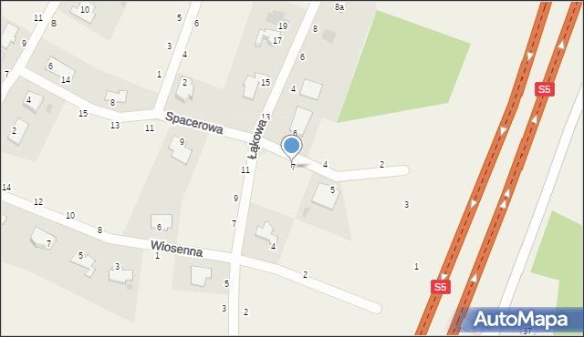 Szkocja, Spacerowa, 7, mapa Szkocja