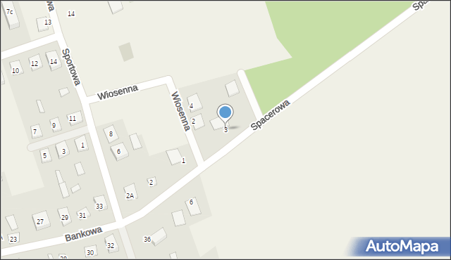 Szudziałowo, Spacerowa, 3, mapa Szudziałowo