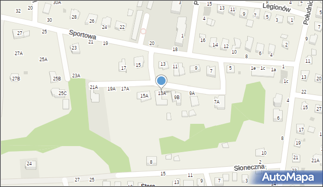 Tarnowiec, Sportowa, 13A, mapa Tarnowiec