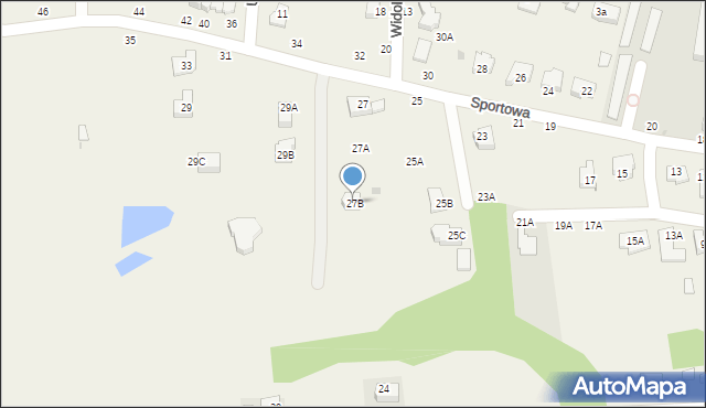 Tarnowiec, Sportowa, 27B, mapa Tarnowiec