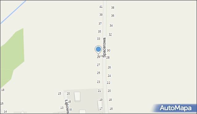 Tomaszowice, Spacerowa, 29, mapa Tomaszowice