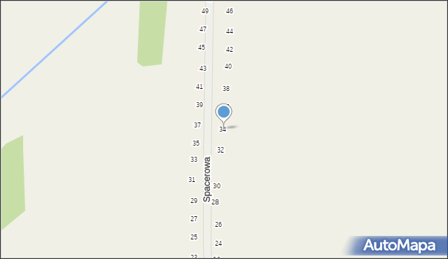 Tomaszowice, Spacerowa, 34, mapa Tomaszowice