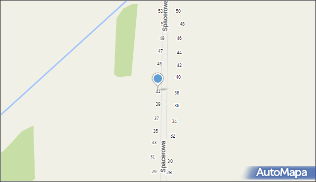 Tomaszowice, Spacerowa, 41, mapa Tomaszowice