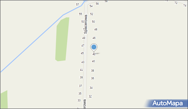 Tomaszowice, Spacerowa, 42, mapa Tomaszowice