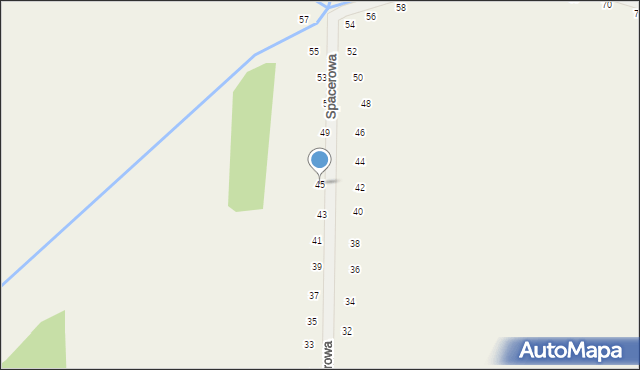 Tomaszowice, Spacerowa, 45, mapa Tomaszowice