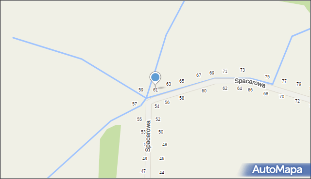 Tomaszowice, Spacerowa, 61, mapa Tomaszowice