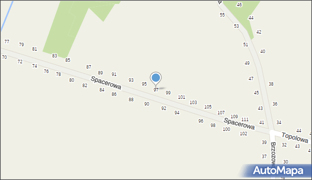 Tomaszowice, Spacerowa, 97, mapa Tomaszowice