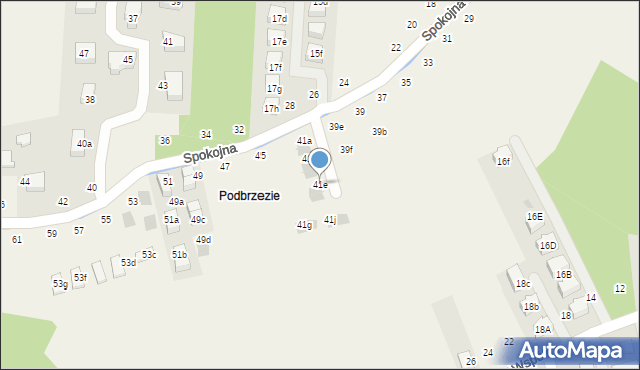 Tomaszowice, Spokojna, 41e, mapa Tomaszowice