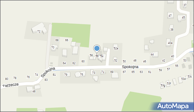 Tomaszowice, Spokojna, 56, mapa Tomaszowice