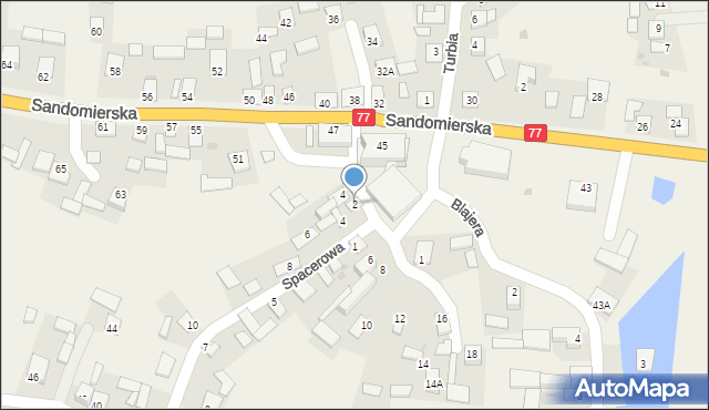 Turbia, Spacerowa, 2, mapa Turbia