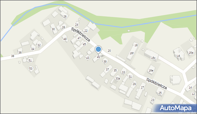 Twardawa, Spółdzielcza, 41, mapa Twardawa