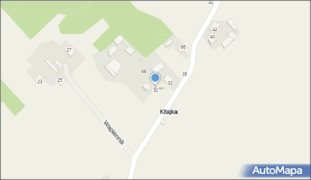 Wapiennik, Spokojna, 31, mapa Wapiennik