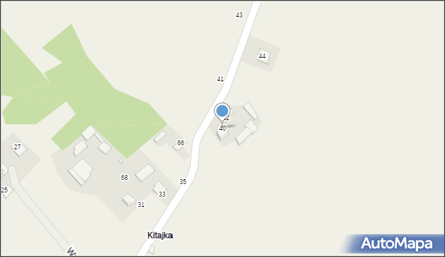 Wapiennik, Spokojna, 40, mapa Wapiennik