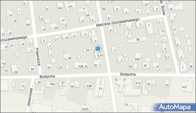 Warszawa, Spisaka Michała, 3, mapa Warszawy