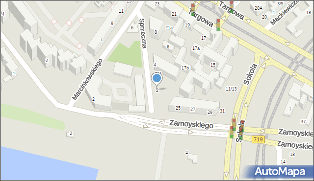 Warszawa, Sprzeczna, 2, mapa Warszawy