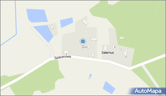 Widzówek, Spacerowa, 5, mapa Widzówek