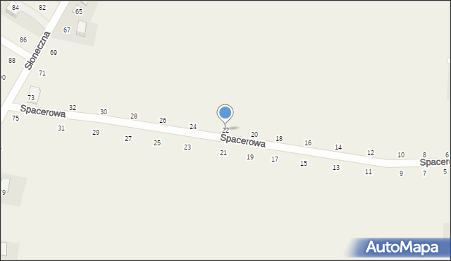 Wielka Wieś, Spacerowa, 22, mapa Wielka Wieś