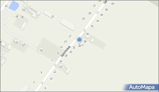 Wierzchlas, Sportowa, 24, mapa Wierzchlas