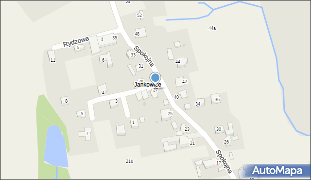 Wilamowice, Spokojna, 27, mapa Wilamowice