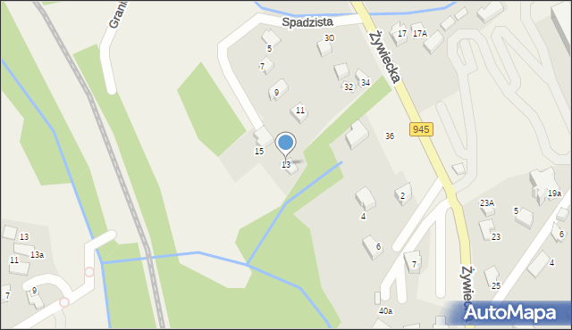 Wilkowice, Spadzista, 13, mapa Wilkowice