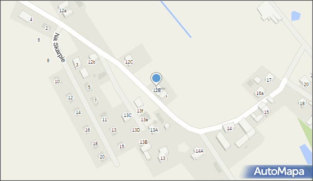 Włoszakowice, Spokojna, 12E, mapa Włoszakowice