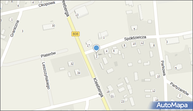 Wojcieszków, Spółdzielcza, 2, mapa Wojcieszków