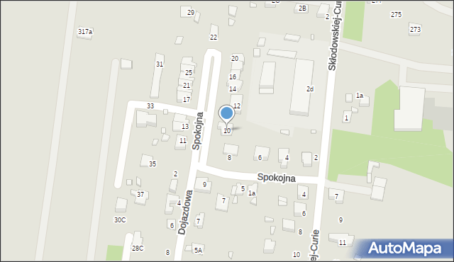 Wojkowice, Spokojna, 10, mapa Wojkowice