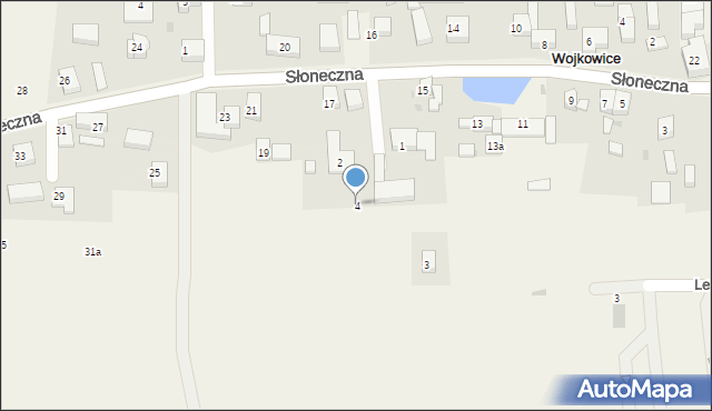 Wojkowice, Spokojna, 4, mapa Wojkowice