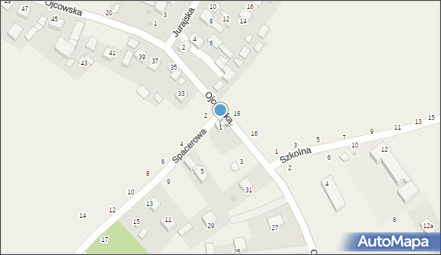 Wola Kalinowska, Spacerowa, 1, mapa Wola Kalinowska