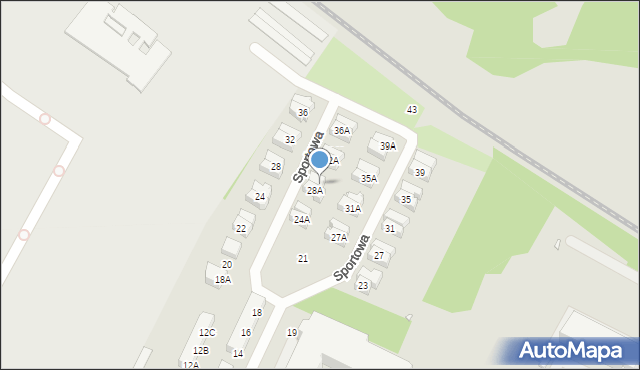 Wrocław, Sportowa, 30A, mapa Wrocławia