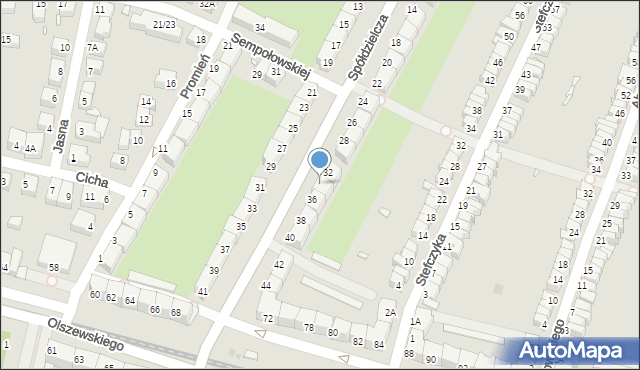 Wrocław, Spółdzielcza, 34, mapa Wrocławia