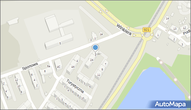 Zabrze, Sportowa, 2, mapa Zabrza